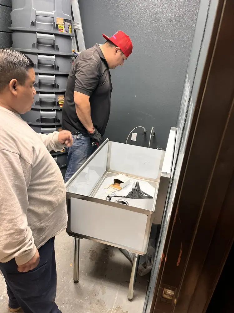Commercial plumbing and sink installation in Duval
