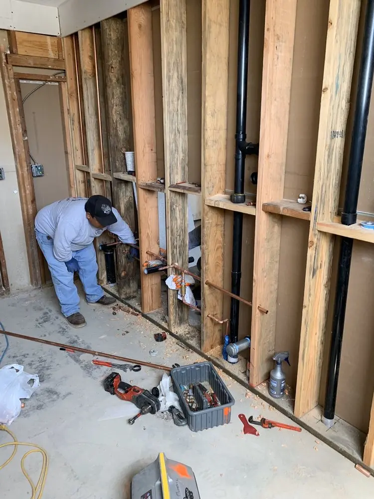 Commercial rough-in plumbing for Gas Line Repair in Duval